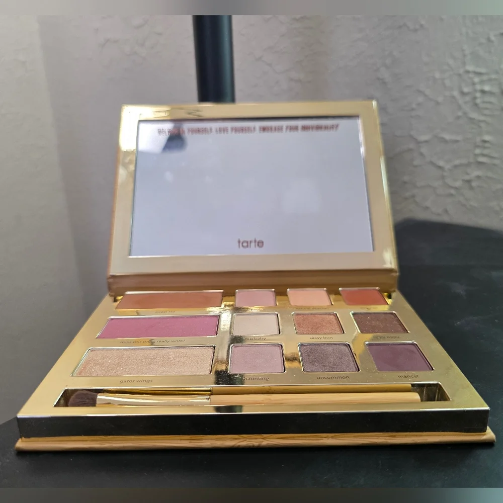 tarte Graveyard Girl Swamp Queen Eyeshadow Palette - Woodgrain Gold Lettering - Picture 3 of 4